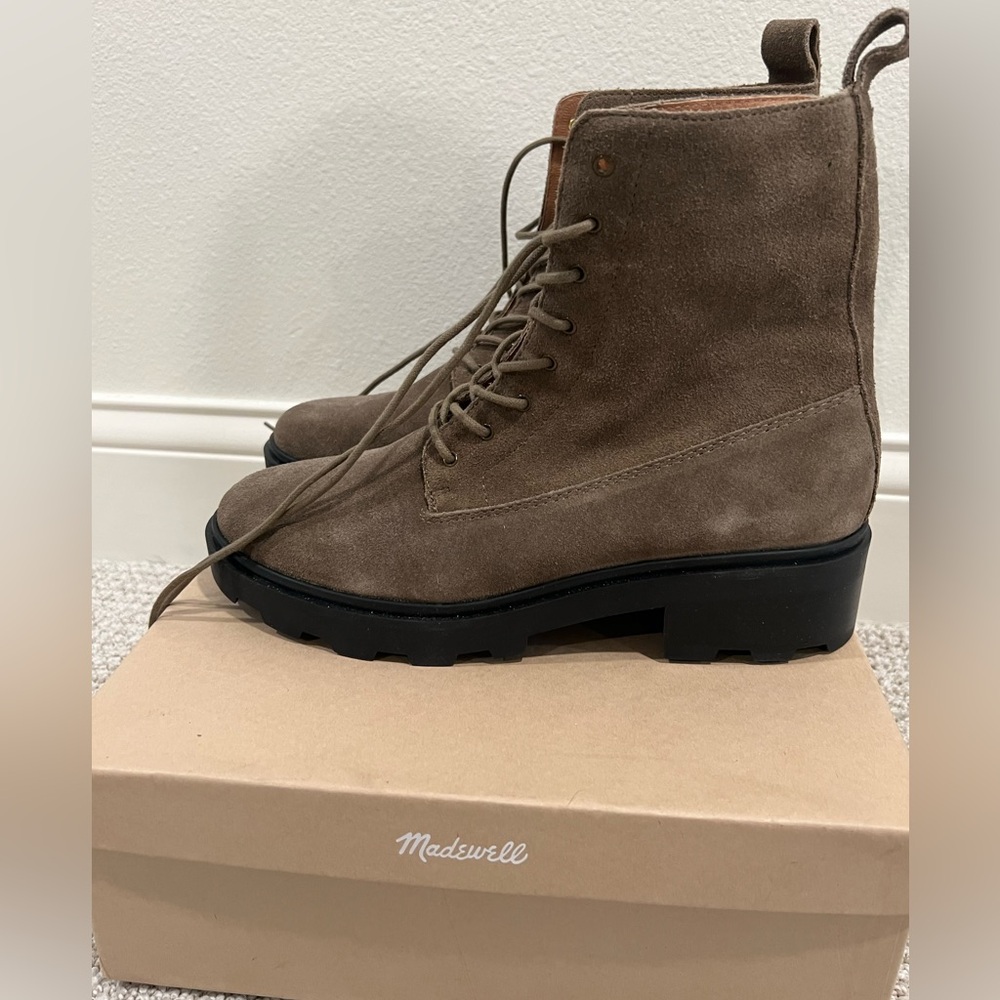 Madewell Suede Combat Boots | Size: 9 | NWT